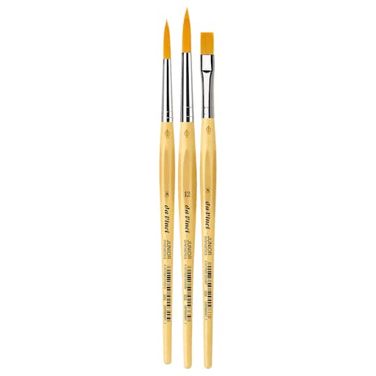 Michaels, da Vinci JUNIOR Synthetics 3 Piece Brush Set – Category: Acrylic